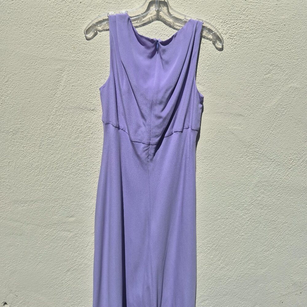90s/Y2K Style Silk Flowy Maxi Dress Gown Size 14 - Picture 12 of 16